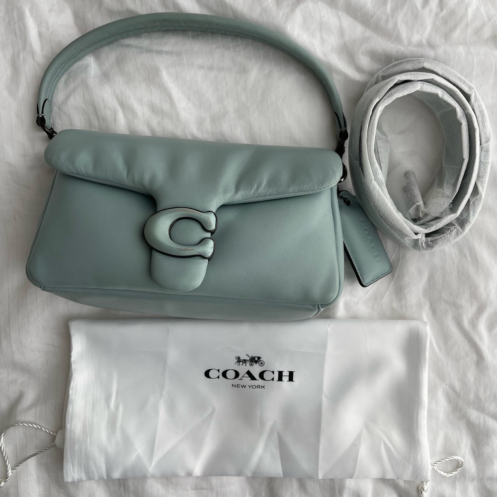 Coach pillow tabby aqua 26